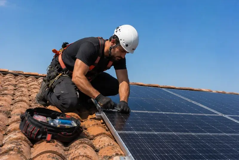 Maintenance et monitoring de panneaux solaires à Burdignin