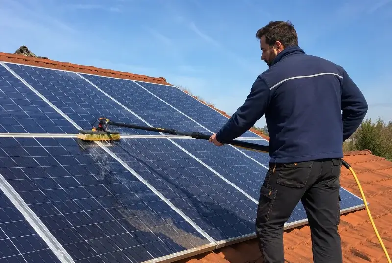 Nettoyage et entretien de panneaux solaires à Burdignin