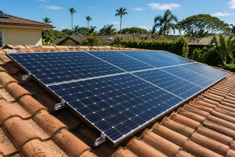 Installation de panneaux solaires à Burdignin